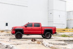 Chevrolet Silverado 1500 Fender Flares - Rough Country - Defender - G1K Deep Ocean Blue - '14-'18